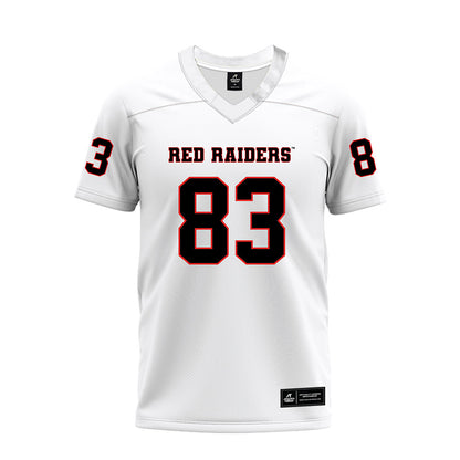 Texas Tech - NCAA Football : Jack Esparza - White Premium Football Jersey-0