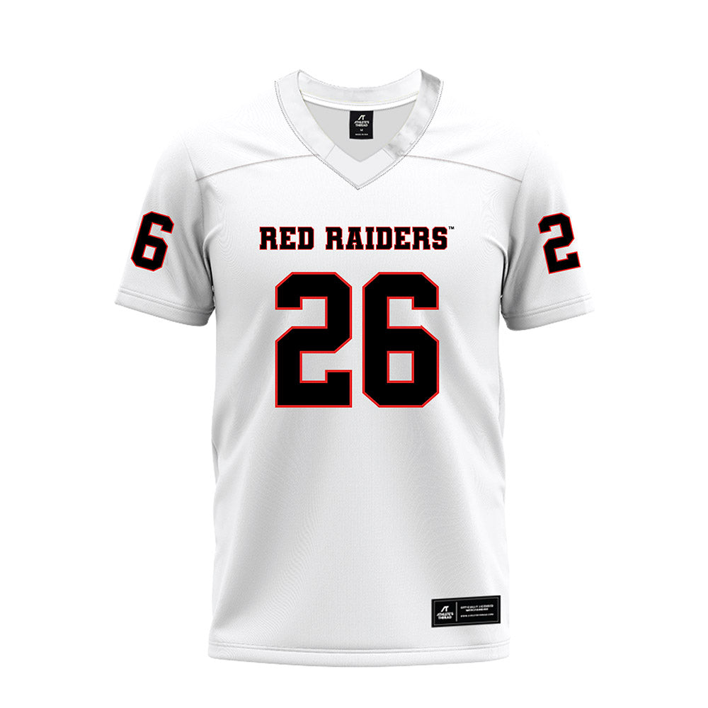 Texas Tech - NCAA Football : Sammy Morris - White Premium Football Jersey-0