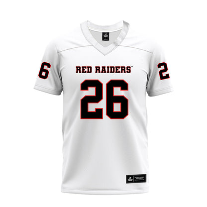 Texas Tech - NCAA Football : Sammy Morris - White Premium Football Jersey-0