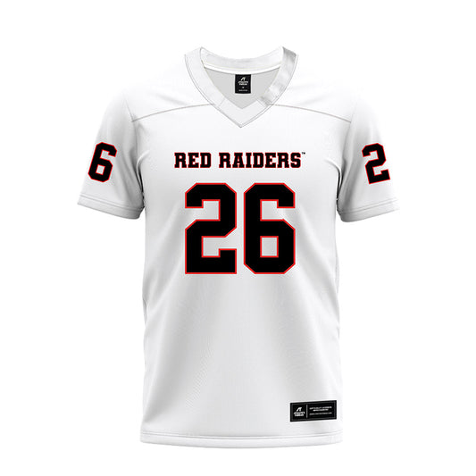 Texas Tech - NCAA Football : Sammy Morris - White Premium Football Jersey-0