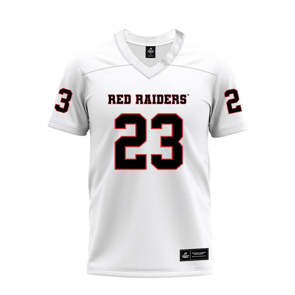 Texas Tech - NCAA Football : Adam Hill - White Premium Football Jersey-0