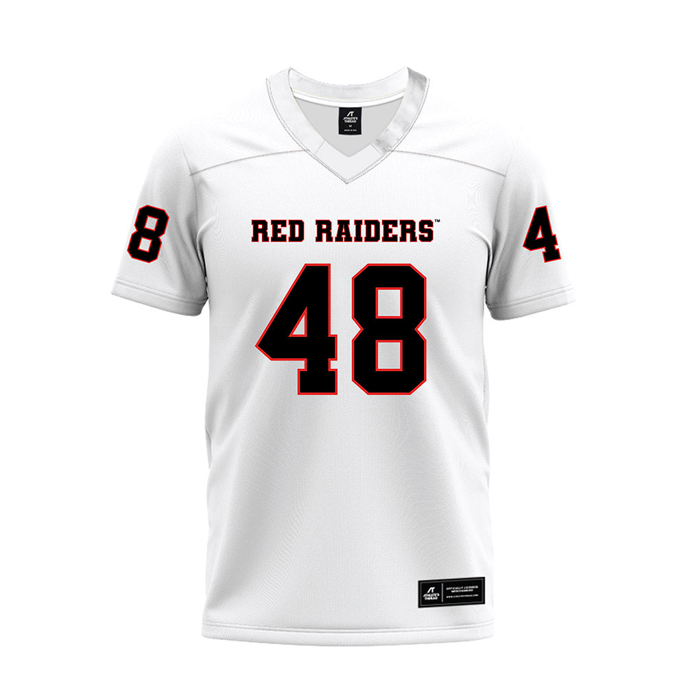 Texas Tech - NCAA Football : Gage Elder - White Premium Football Jersey-0