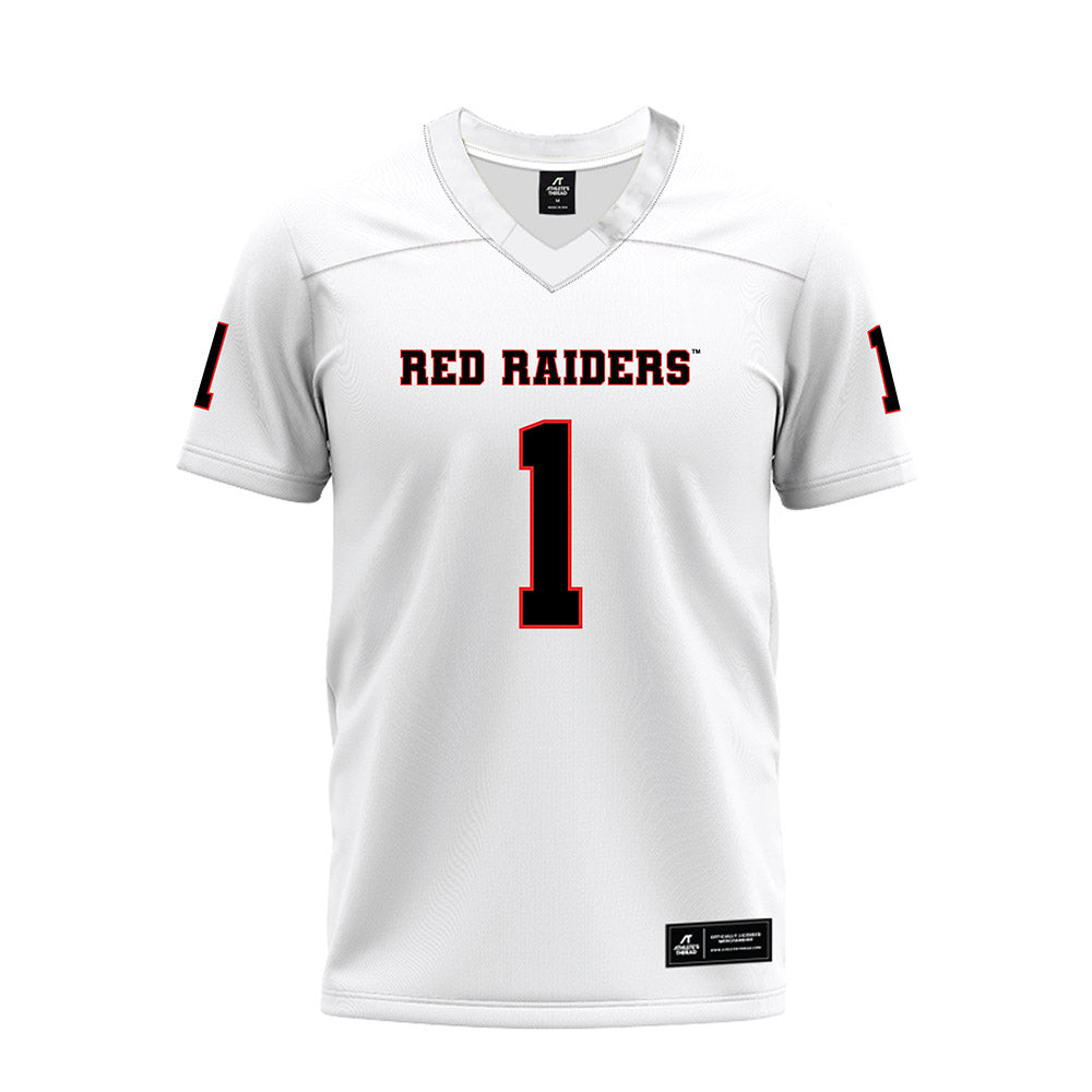 Texas Tech - NCAA Football : reggie Virgil - White Premium Football Jersey-0