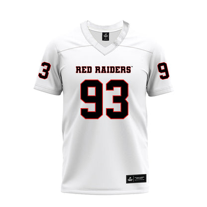 Texas Tech - NCAA Football : Dylan Singleton - White Premium Football Jersey-0