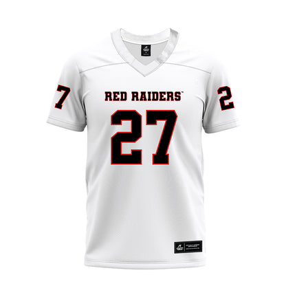 Texas Tech - NCAA Football : Upton Bellenfant - White Premium Football Jersey-0