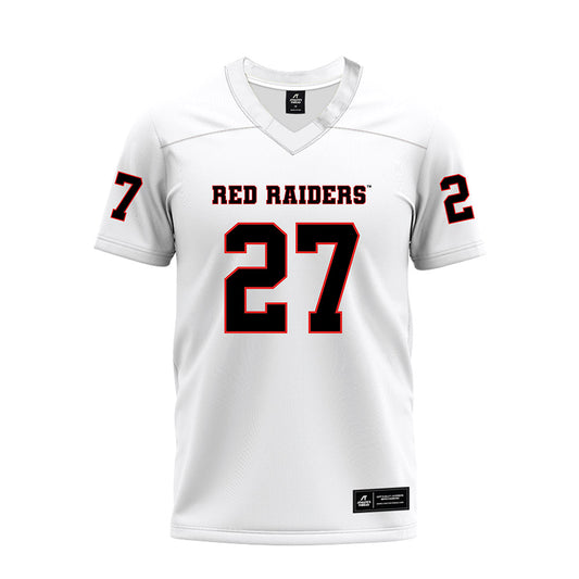 Texas Tech - NCAA Football : Upton Bellenfant - White Premium Football Jersey-0
