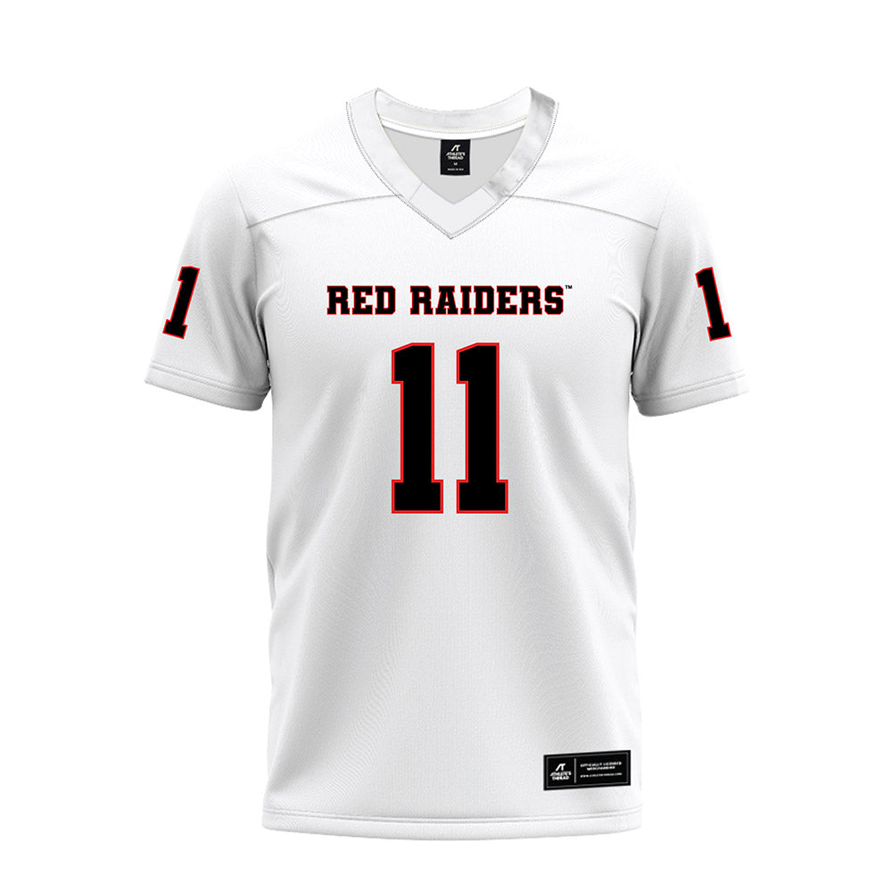 Texas Tech - NCAA Football : Charles Esters III - White Premium Football Jersey-0