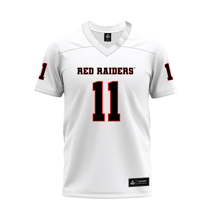 Texas Tech - NCAA Football : Charles Esters III - White Premium Football Jersey-0
