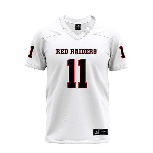 Texas Tech - NCAA Football : Charles Esters III - White Premium Football Jersey-0