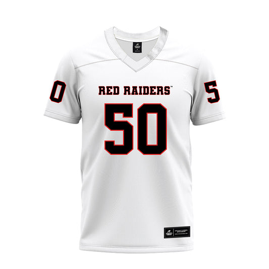 Texas Tech - NCAA Football : Edward Smith - White Premium Football Jersey-0