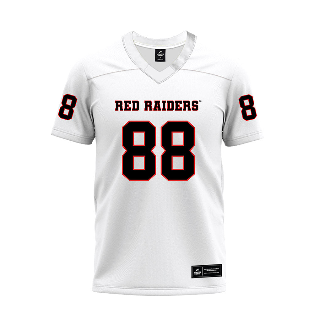 Texas Tech - NCAA Football : Amier Washington - White Premium Football Jersey-0