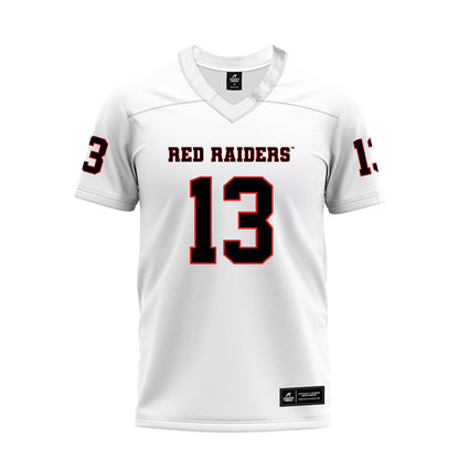 Texas Tech - NCAA Football : Ben Roberts - White Premium Football Jersey-0