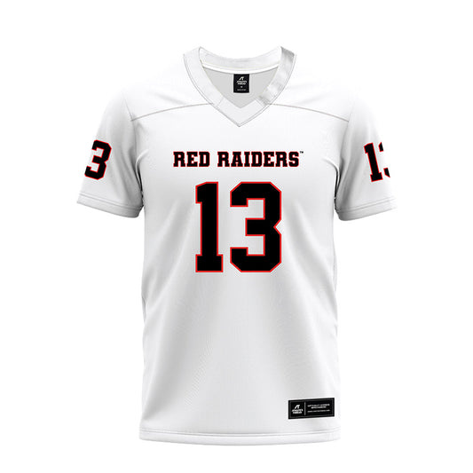 Texas Tech - NCAA Football : Ben Roberts - White Premium Football Jersey-0