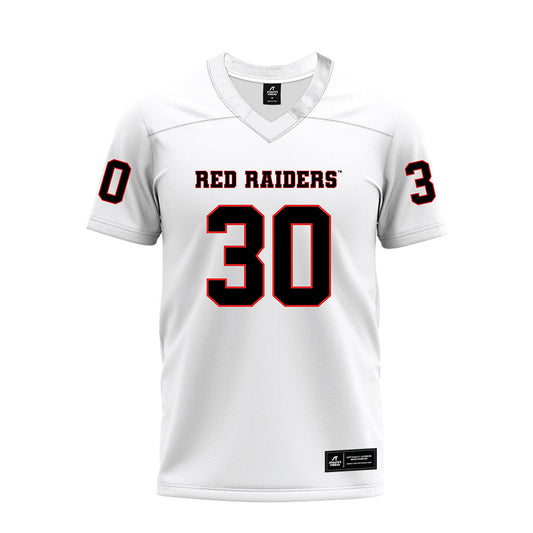 Texas Tech - NCAA Football : Mikal Harrison-Pilot - White Premium Football Jersey-0