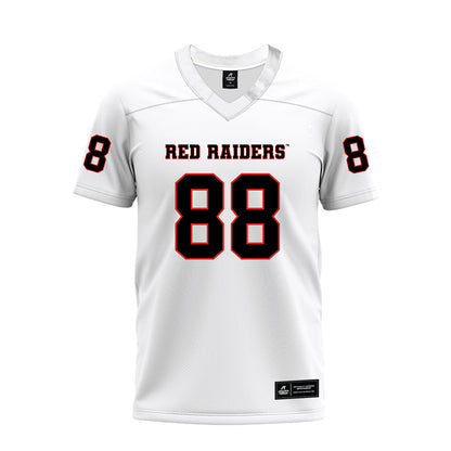 Texas Tech - NCAA Football : Trey Jackson - White Premium Football Jersey-0