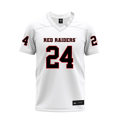 Texas Tech - NCAA Football : Malik Esquerra - White Premium Football Jersey-0