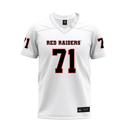 Texas Tech - NCAA Football : Vinny Sciury - White Premium Football Jersey-0
