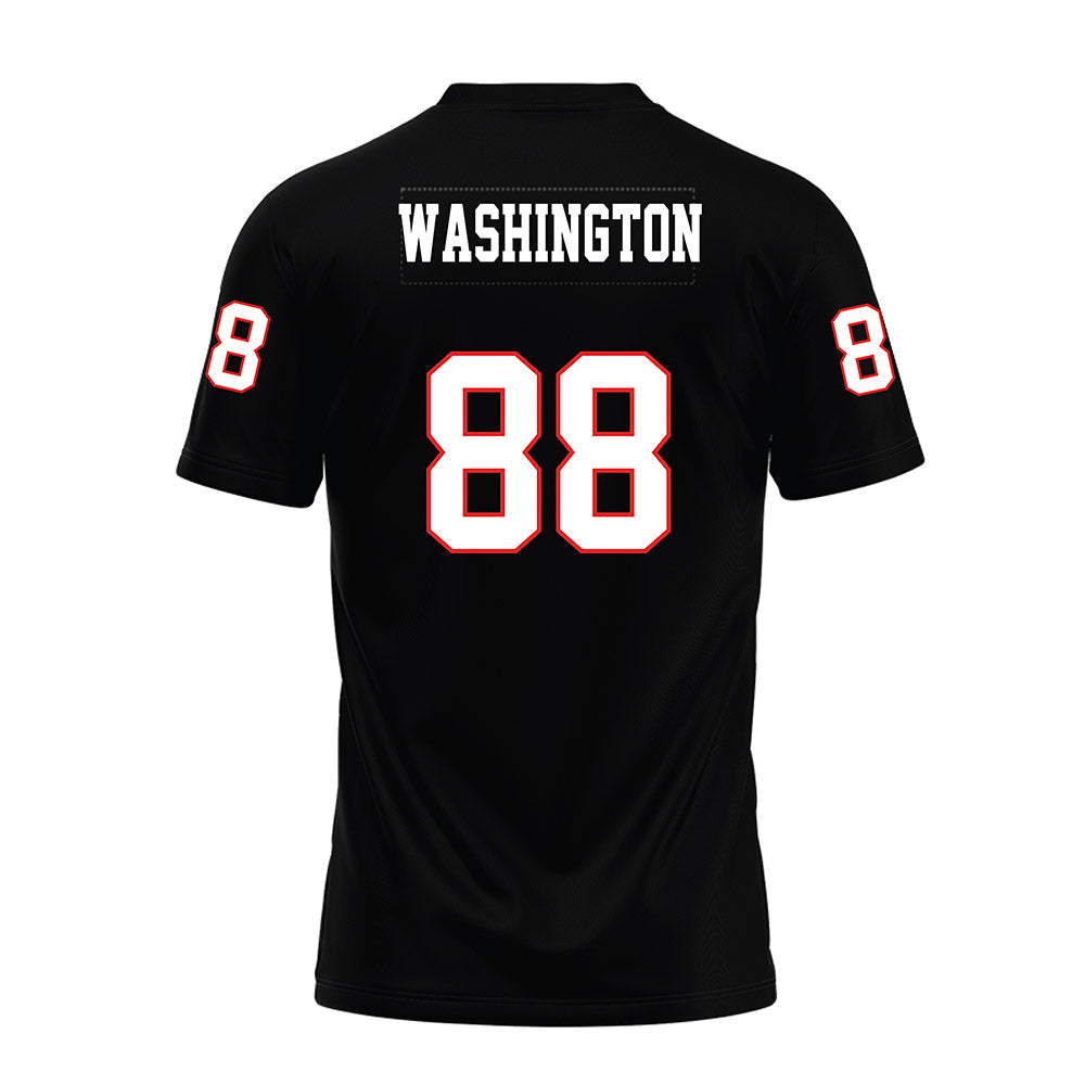 Texas Tech - NCAA Football : Amier Washington - Black Premium Football Jersey-1