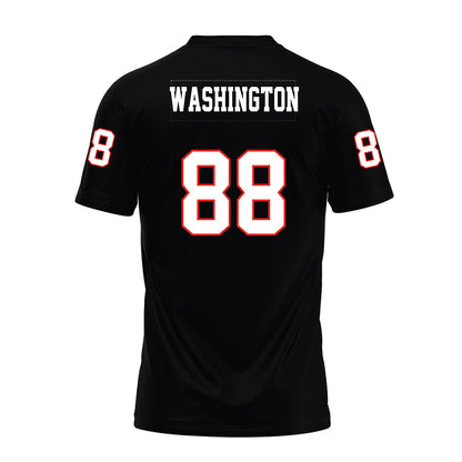 Texas Tech - NCAA Football : Amier Washington - Black Premium Football Jersey-1