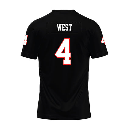 Texas Tech - NCAA Football : Tyrone West - Black Premium Football Jersey-1