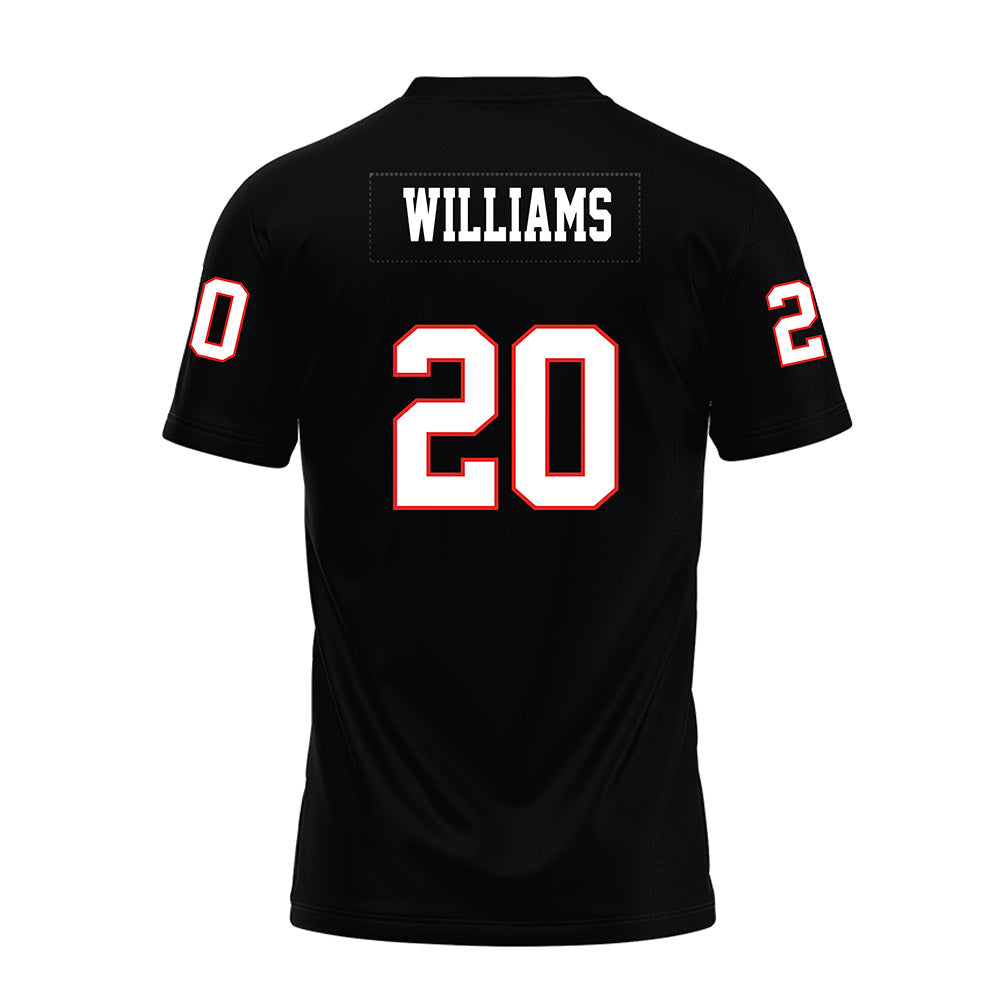 Texas Tech - NCAA Football : J'koby Williams - Black Premium Football Jersey-1