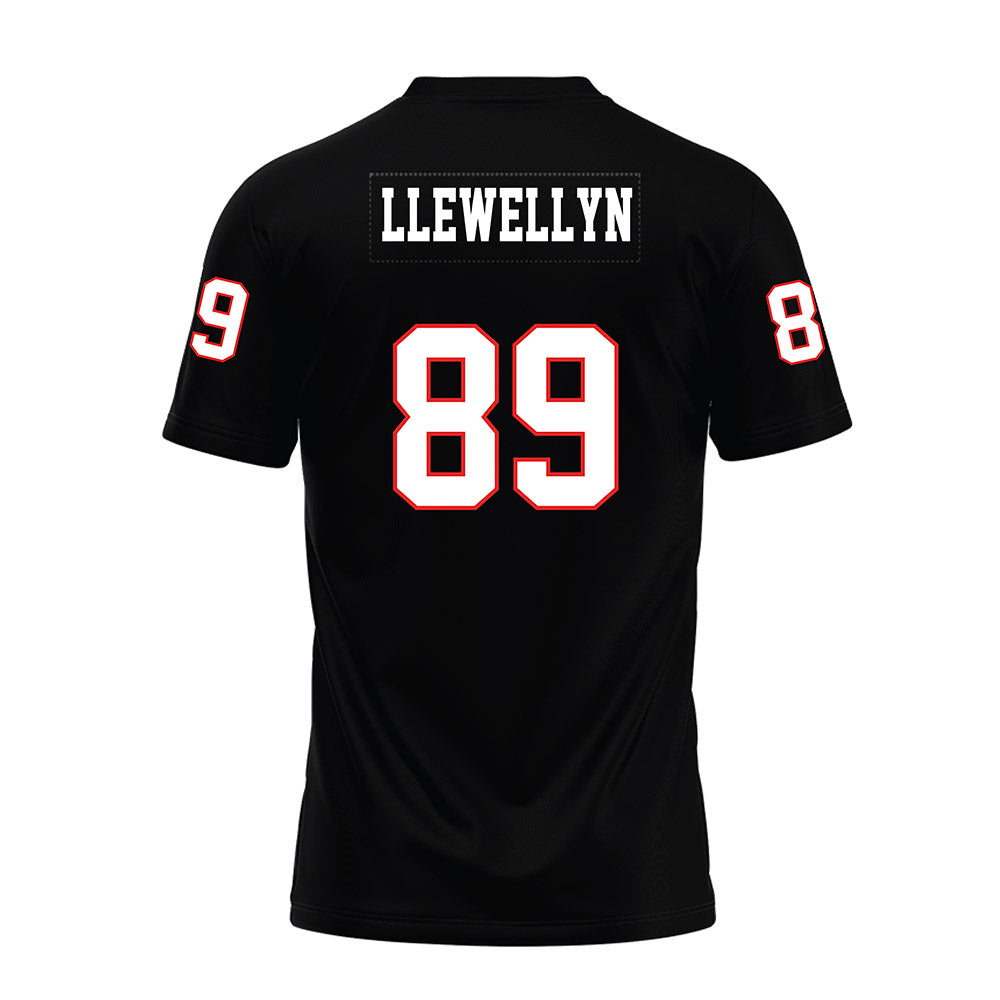 Texas Tech - NCAA Football : Jason Llewellyn - Black Premium Football Jersey-1