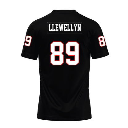 Texas Tech - NCAA Football : Jason Llewellyn - Black Premium Football Jersey-1