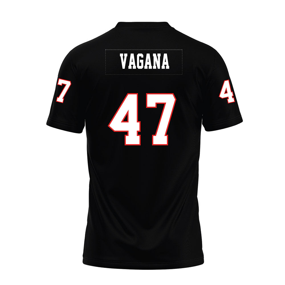 Texas Tech - NCAA Football : Rylan Vagana - Black Premium Football Jersey-1