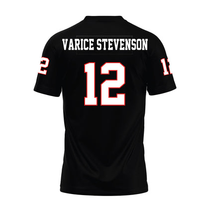 Texas Tech - NCAA Football : Marquez Varice Stevenson - Black Premium Football Jersey-1