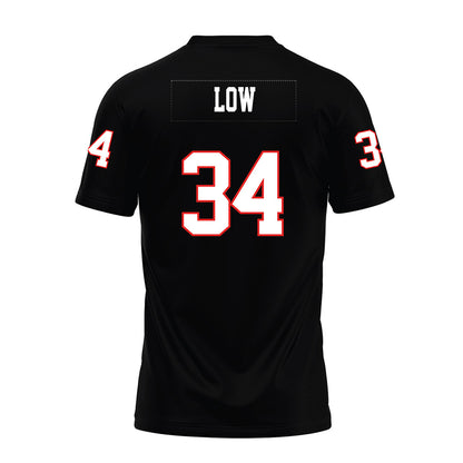 Texas Tech - NCAA Football : Trent Low - Black Premium Football Jersey-1