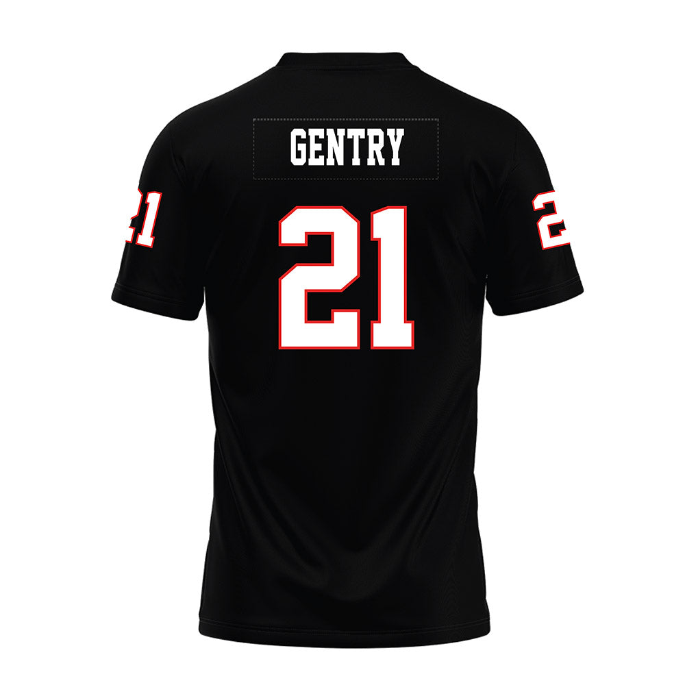 Texas Tech - NCAA Football : Tristian Gentry - Black Premium Football Jersey-1