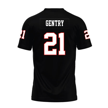 Texas Tech - NCAA Football : Tristian Gentry - Black Premium Football Jersey-1