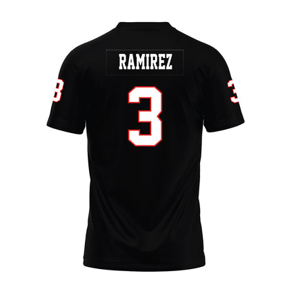Texas Tech - NCAA Football : Bryce Ramirez - Black Premium Football Jersey-1