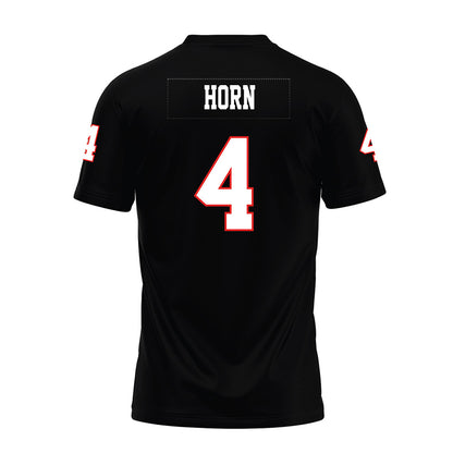 Texas Tech - NCAA Football : Maurion Horn - Black Premium Football Jersey-1