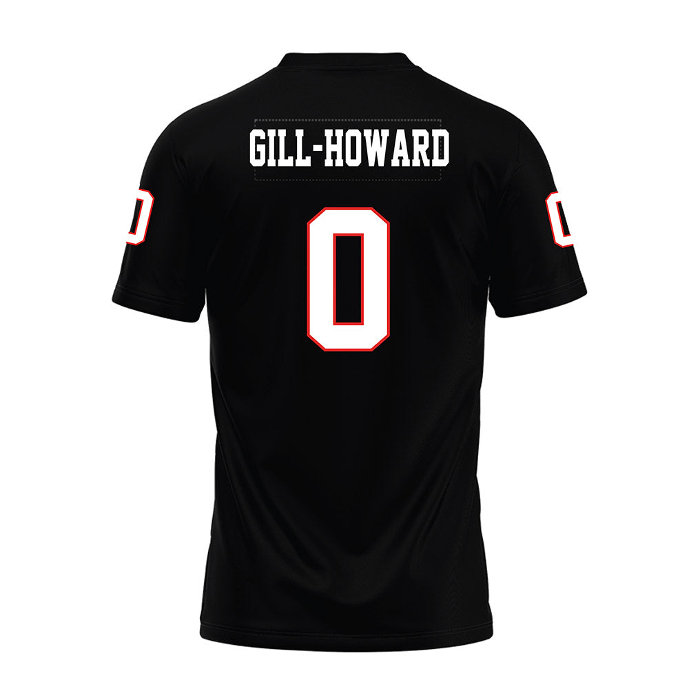 Texas Tech - NCAA Football : Skyler Gill-Howard - Black Premium Football Jersey-1