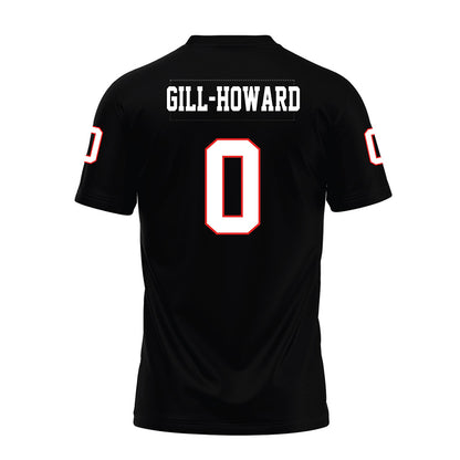 Texas Tech - NCAA Football : Skyler Gill-Howard - Black Premium Football Jersey-1