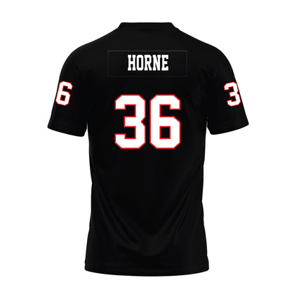 Texas Tech - NCAA Football : Justin Horne - Black Premium Football Jersey-1