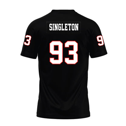 Texas Tech - NCAA Football : Dylan Singleton - Black Premium Football Jersey-1