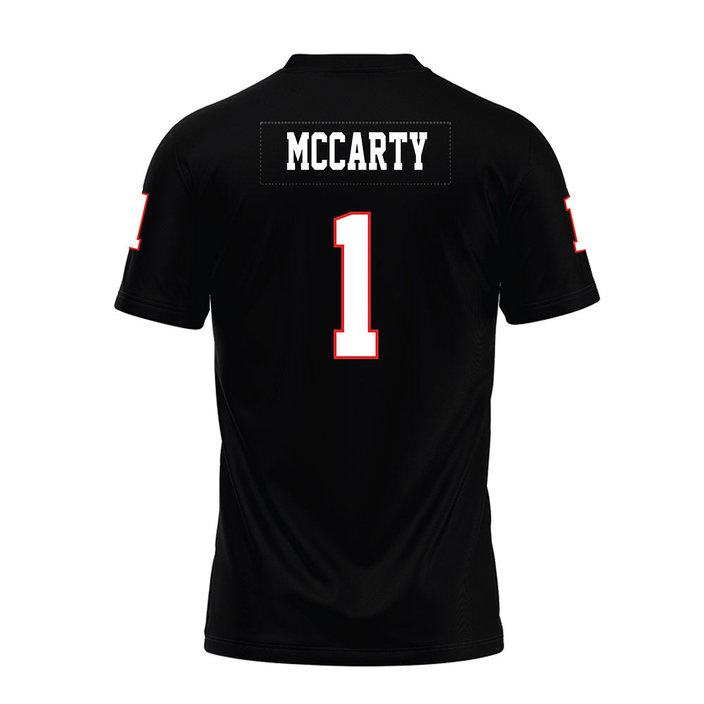 Texas Tech - NCAA Football : AJ McCarty - Black Premium Football Jersey-1