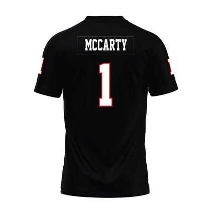 Texas Tech - NCAA Football : AJ McCarty - Black Premium Football Jersey-1