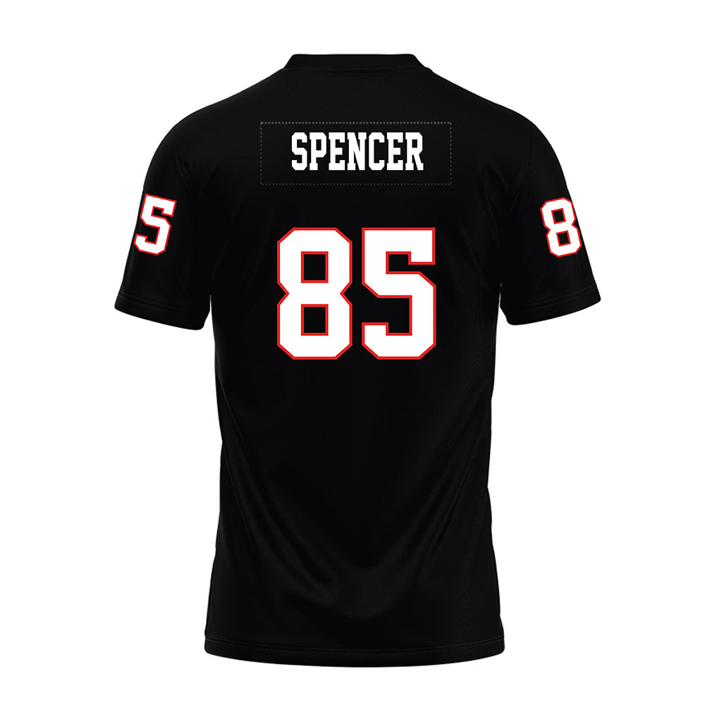 Texas Tech - NCAA Football : Dylan Spencer - Black Premium Football Jersey-1