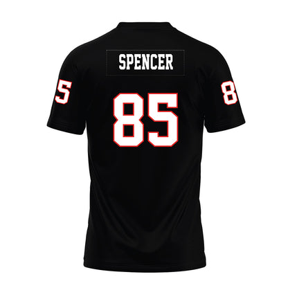 Texas Tech - NCAA Football : Dylan Spencer - Black Premium Football Jersey-1