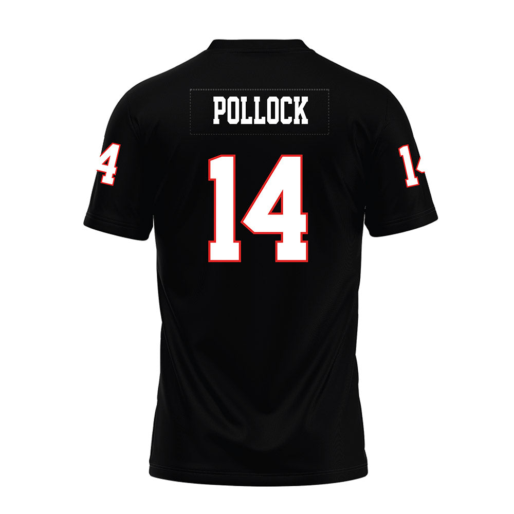 Texas Tech - NCAA Football : Brice Pollock - Black Premium Football Jersey-1