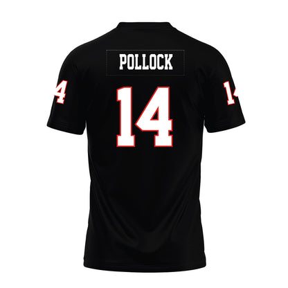 Texas Tech - NCAA Football : Brice Pollock - Black Premium Football Jersey-1