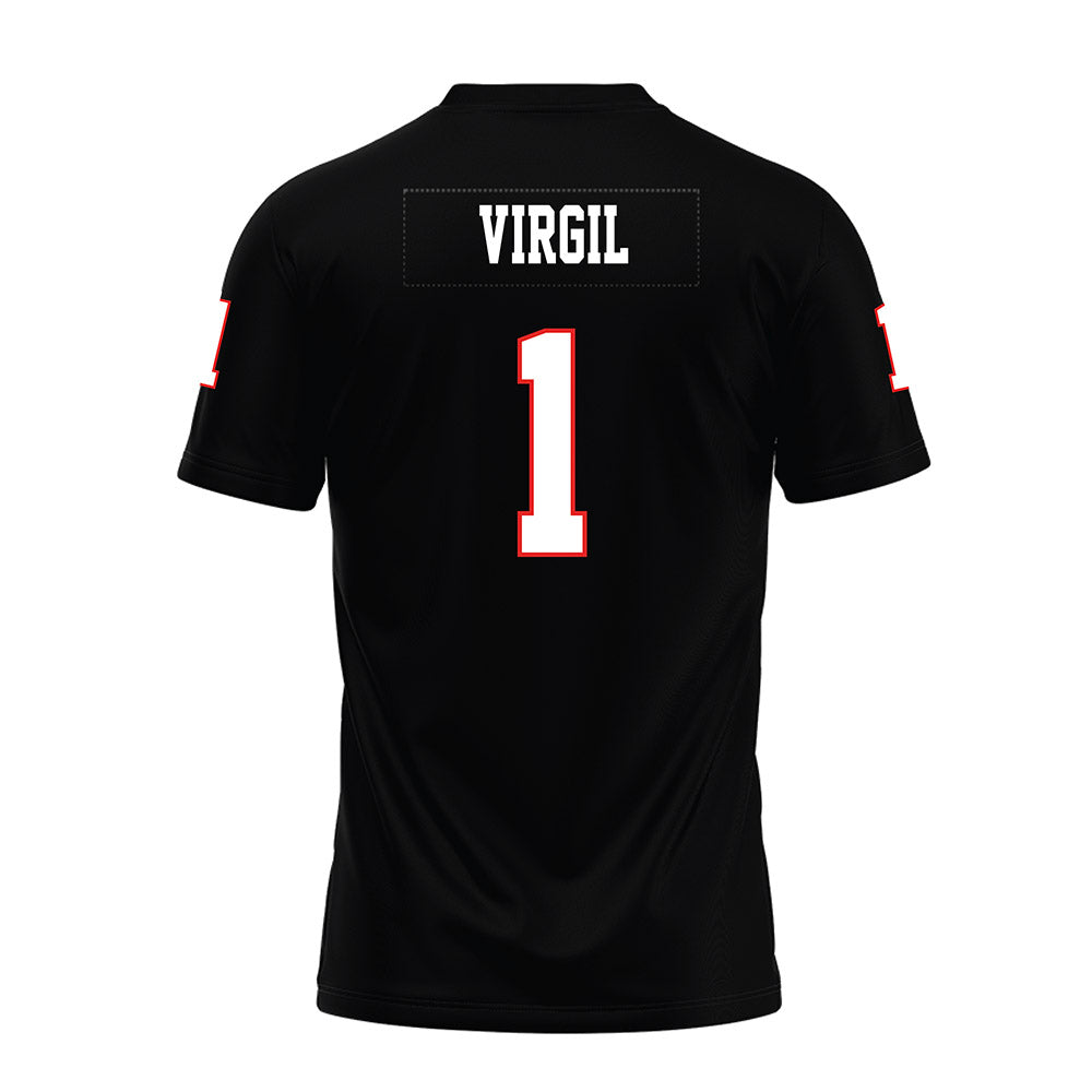 Texas Tech - NCAA Football : reggie Virgil - Black Premium Football Jersey-1