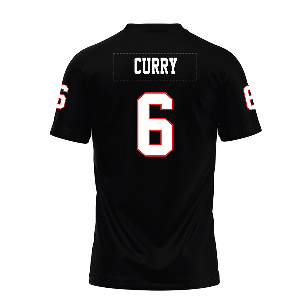 Texas Tech - NCAA Football : John Curry - Black Premium Football Jersey-1