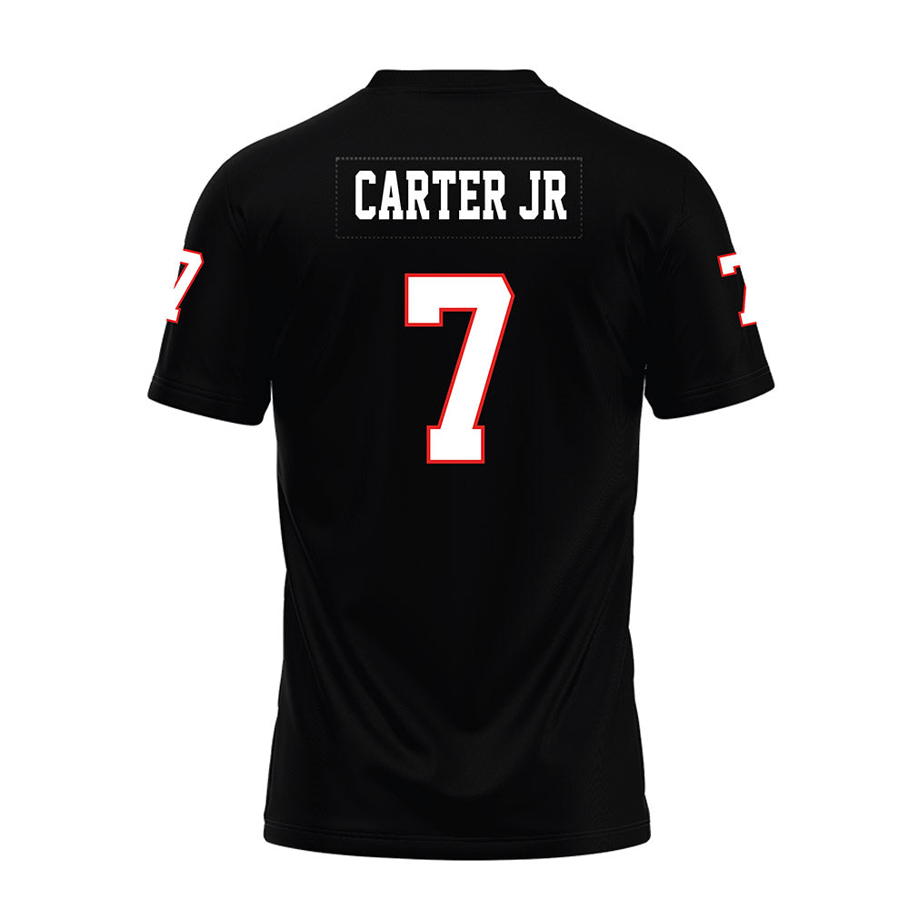Texas Tech - NCAA Football : Terrance Carter Jr - Black Premium Football Jersey-1