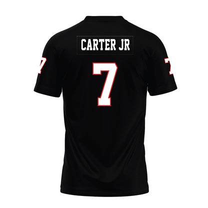 Texas Tech - NCAA Football : Terrance Carter Jr - Black Premium Football Jersey-1