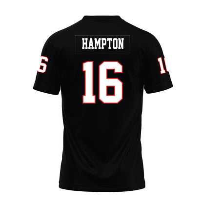 Texas Tech - NCAA Football : Ashton Hampton - Black Premium Football Jersey-1