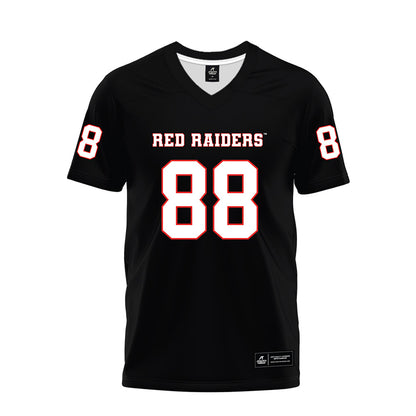 Texas Tech - NCAA Football : Amier Washington - Black Premium Football Jersey-0